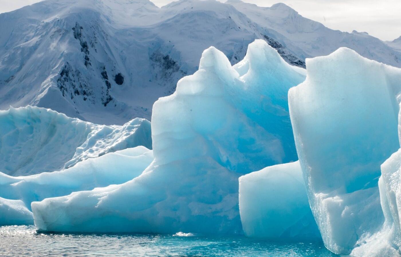 Antarctica ice block