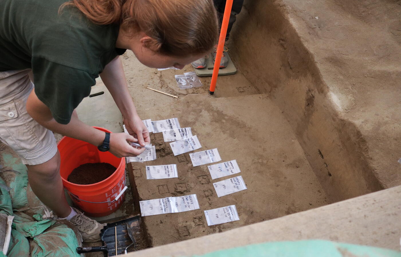 An archaeological dig in Idaho where some of the stone tools were found