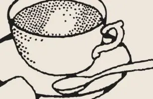 drawing of coffee cup
